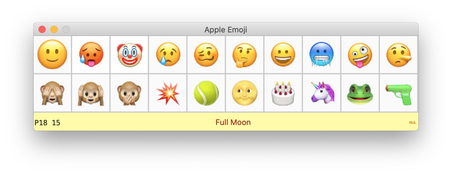 Emoji palette construction