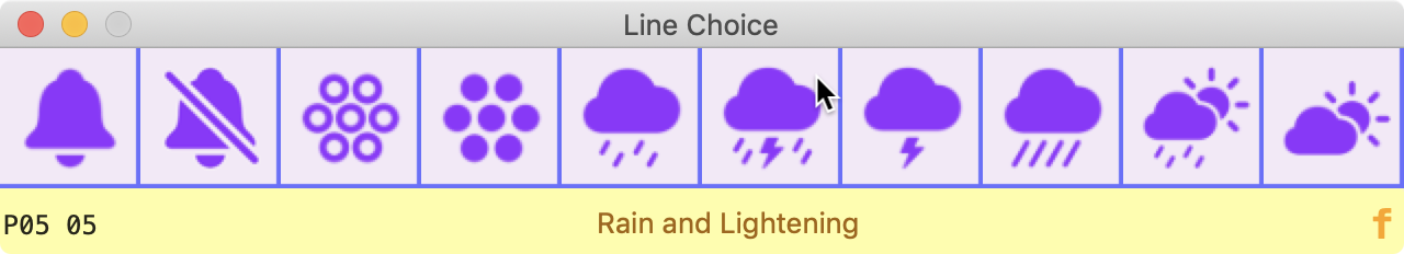 SF Symbols linear purple palette