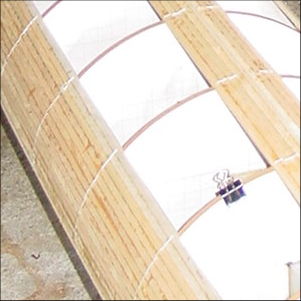 Kayak hull under construction