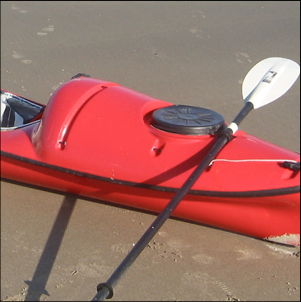 Ursa 350 kayak on Neahkahnie Beach