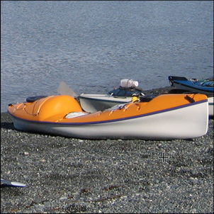 Ursa 350 on a beach north of Cape Caution