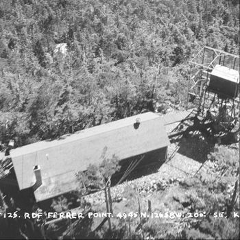 1943 aerial photo showing supply tram