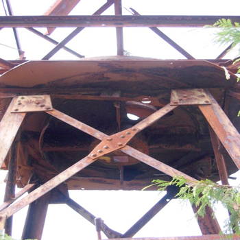 Remaining metal radar structure