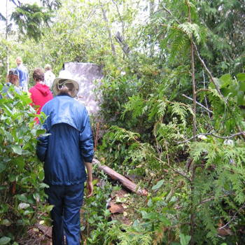 Group at the radar station site