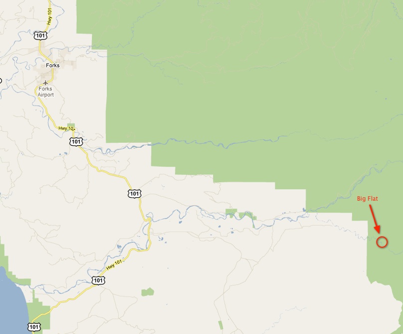 Topographic map of Big Flat SEEK site