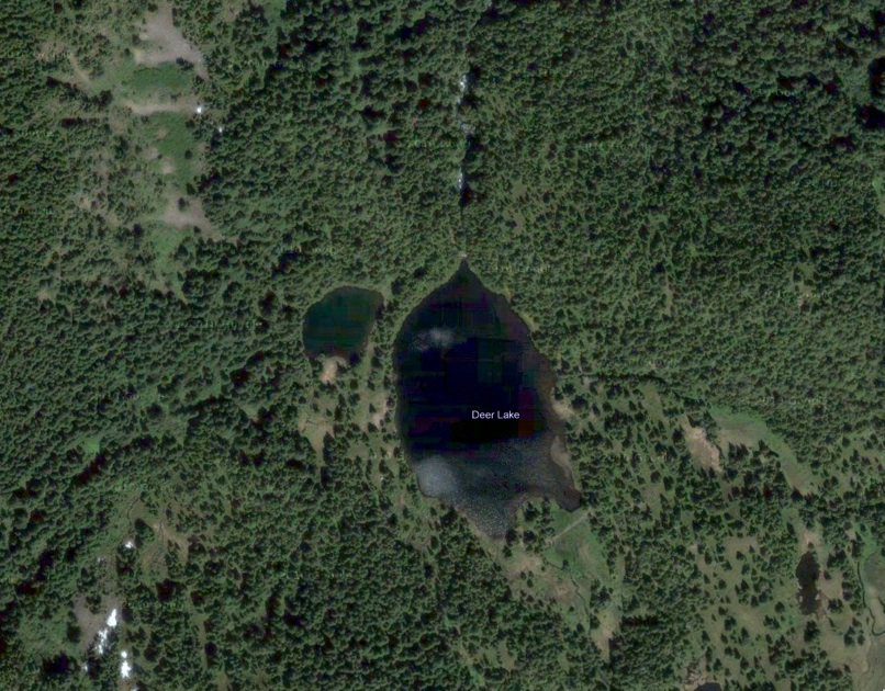 Aerial photograph of Deer Lake area
